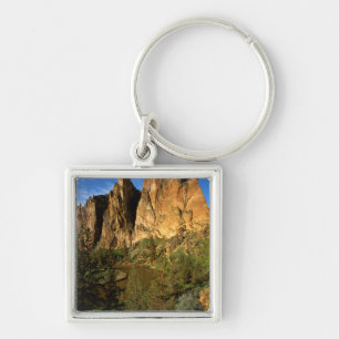 USA, Oregon, Granite Cliffs At Smith Rock State Keychain