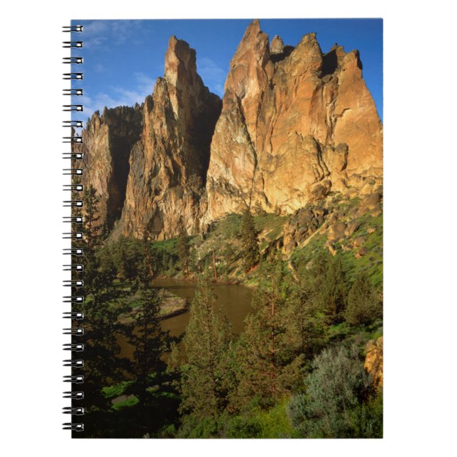 USA, Oregon, Granite Cliffs At Smith Rock State Notebook (Front)