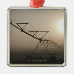 USA, Oregon, Marion County, Irrigation and fog Metal Ornament