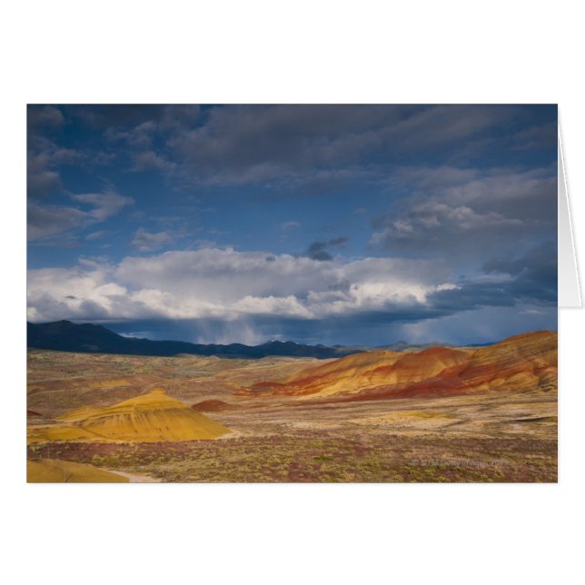 USA, Oregon, Mitchell, Painted Hills with storm (Front Horizontal)