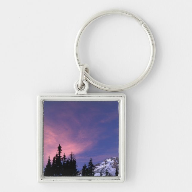 USA, Oregon, Mount Hood from Timberline Keychain (Front)