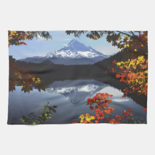 USA, Oregon, Mt. Hood National Forest. Kitchen Towel