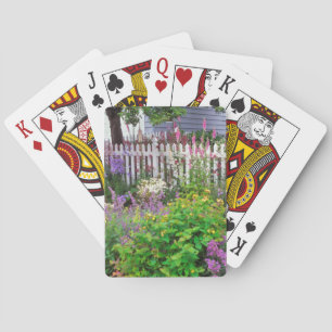 USA, Oregon, Portland. Explosion Of Springtime Playing Cards