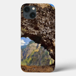 USA, Oregon. Rock Of Ages Arch In Columbia River iPhone 13 Case