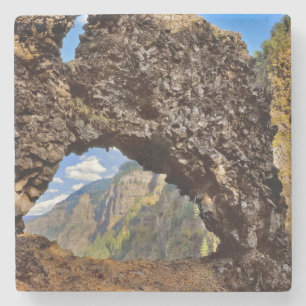 USA, Oregon. Rock Of Ages Arch In Columbia River Stone Coaster