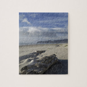USA, Oregon, Sand Dunes and Ocean, Pacific City Jigsaw Puzzle
