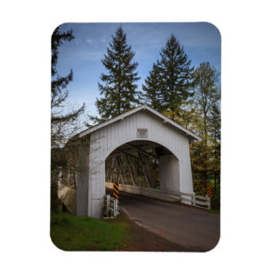 USA, Oregon, Scio, Hannah Bridge 2 Magnet