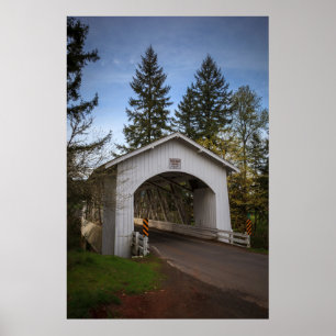 USA, Oregon, Scio, Hannah Bridge 2 Poster