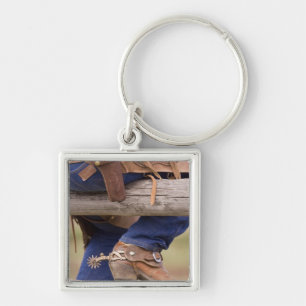 USA, Oregon, Seneca, Ponderosa Ranch. Cowboy Keychain