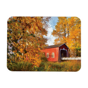 USA, Oregon. Shimanek Covered Bridge In Morning Magnet