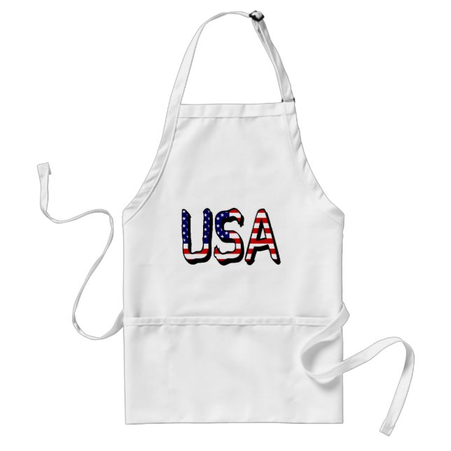 USA overlaid on US Flag aprcnt Standard Apron (Front)