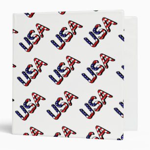 USA overlaid on US Flag rbcnt Binder