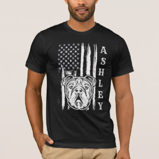 USA Patriot Français Bulldog Chien US Pet T-shirt