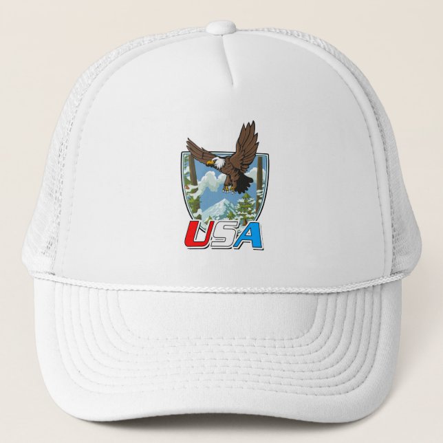 USA Patriot logo Trucker Hat (Front)