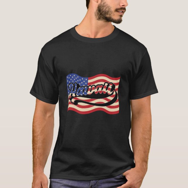 USA Patriotic America Hawaii T-Shirt (Front)