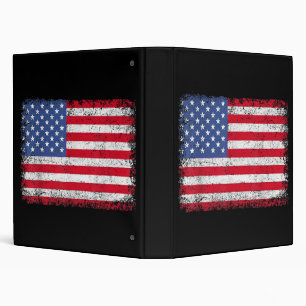 USA Patriotic American Flag For Men Women Kids Boy Binder