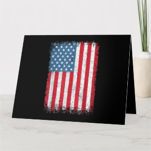 USA Patriotic American Flag For Men Women Kids Boy Card