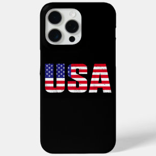 USA Patriotic American Flag For Men Women Kids Boy iPhone 15 Pro Max Case