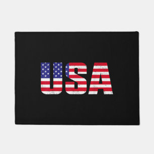 USA Patriotic American Flag For Men Women Kids Boy Doormat