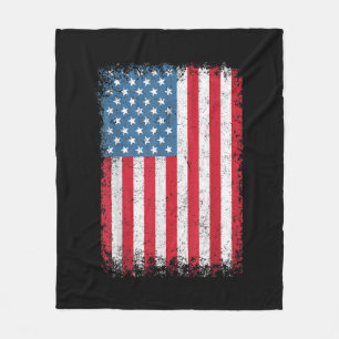 USA Patriotic American Flag For Men Women Kids Boy Fleece Blanket