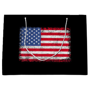 USA Patriotic American Flag For Men Women Kids Boy Large Gift Bag