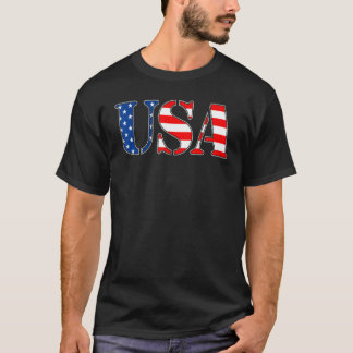 USA Patriotic American Flag For Men Women Kids Boy T-Shirt