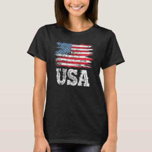 USA Patriotic American Flag For Men Women Kids Boy T-Shirt