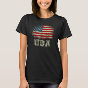 USA Patriotic American Flag For Men Women Kids Boy T-Shirt