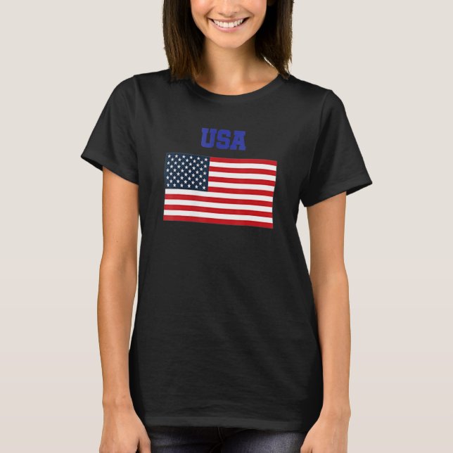 USA Patriotic American Flag For Men Women Kids Boy T-Shirt (Front)
