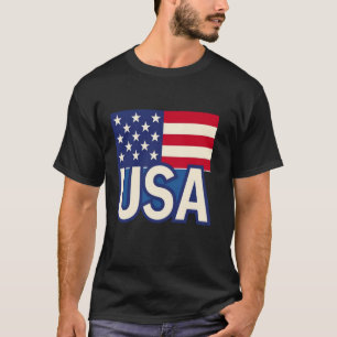USA Patriotic American Flag For Men Women Kids Boy T-Shirt