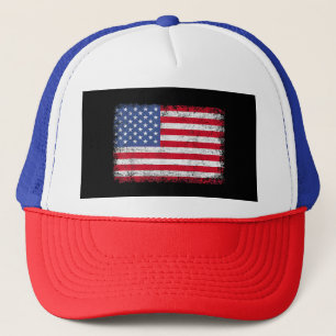 USA Patriotic American Flag For Men Women Kids Boy Trucker Hat