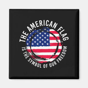 Usa Patriotic American Flag Freedom Design Magnet