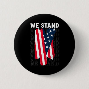 Usa patriotic - american flag freedom - pride 2 inch round button