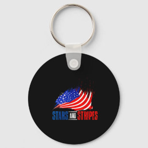 Usa patriotic - american flag freedom - pride keychain