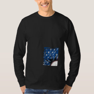 USA Patriotic Baseball Men's 4th of July American  T-Shirt