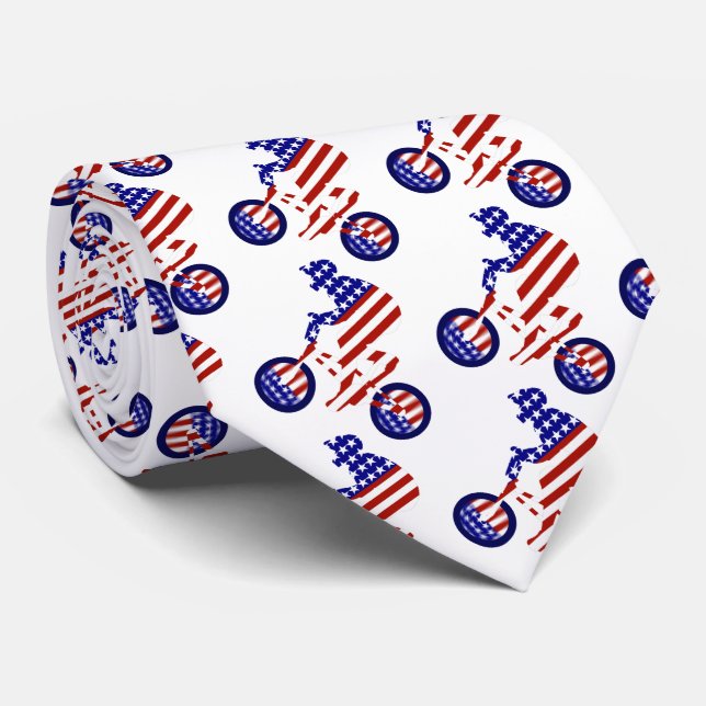 USA Patriotic Biking BMX Tie (Rolled)