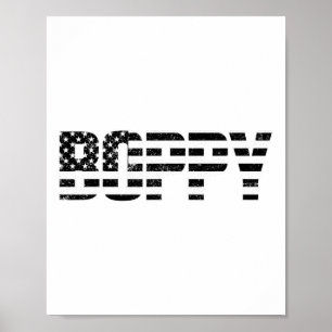 Usa Patriotic Boppy Father's Day American Flag 4th Poster