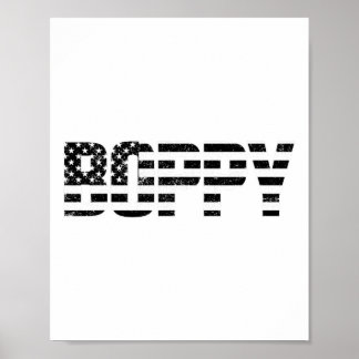Usa Patriotic Boppy Father's Day American Flag 4th Poster