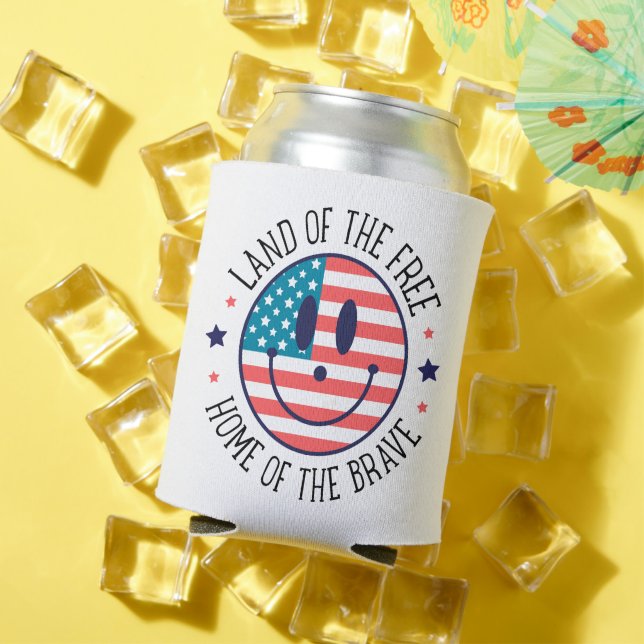 USA Patriotic  Can Cooler (In Situ Summer)
