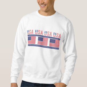 USA Patriotic Flag, United States Of America Sweatshirt