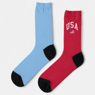 USA Patriotic Independence Day American Flag Socks