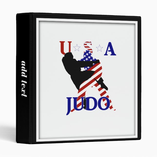USA Patriotic Martial Arts JUDO Binder (Front/Spine)
