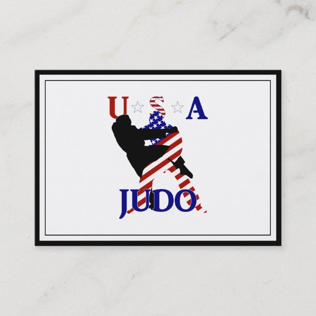 USA Patriotic Martial Arts JUDO Business Card (Front)