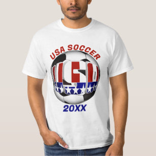 USA Patriotic SOCCER Sports T-Shirt