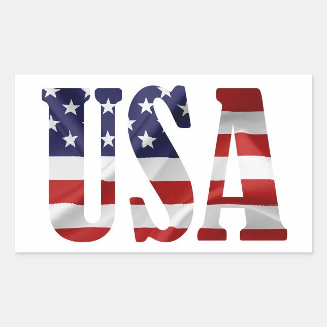 USA Patriotic Sticker (Front)