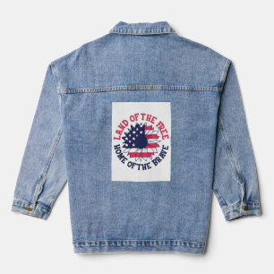USA Patriotism Badge - Show Your American Pride wi Denim Jacket