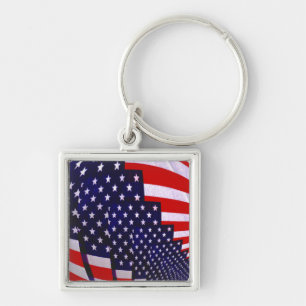 USA-peace & love- Keychain