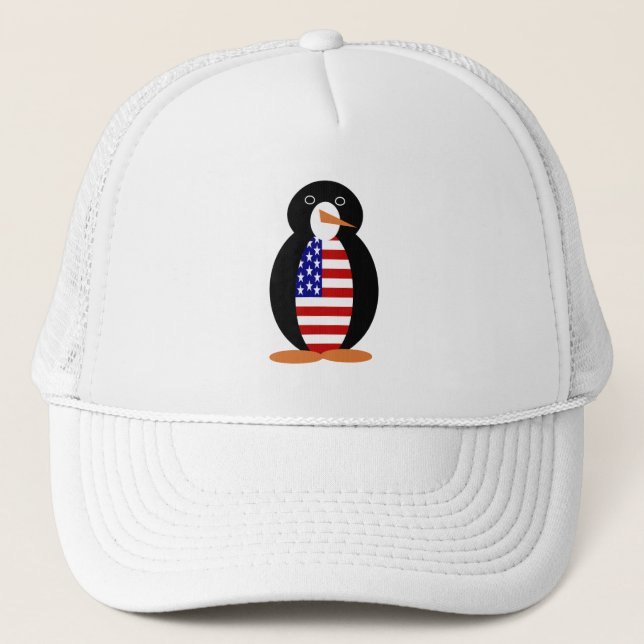 USA Penguin -- American Penguin Trucker Hat (Front)