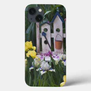 USA, Pennsylvania. Garden irises grow around iPhone 13 Case