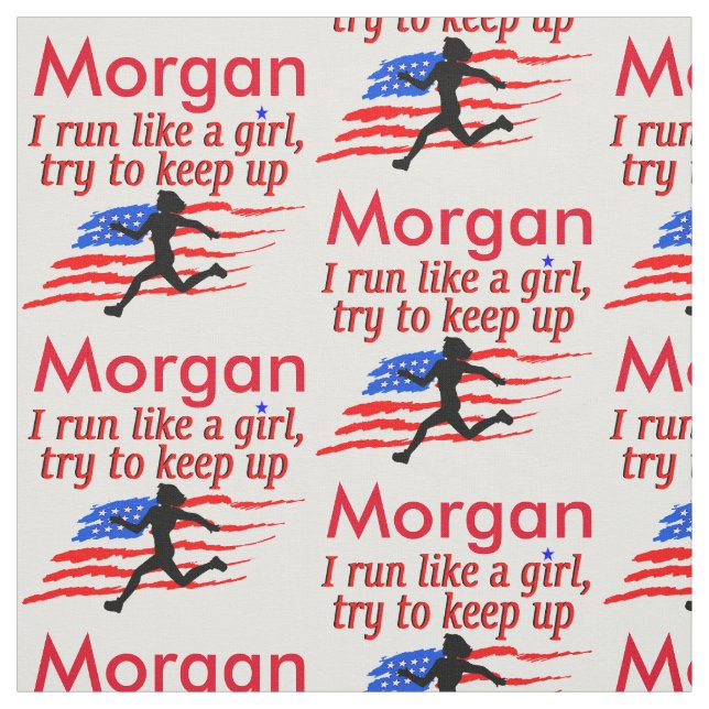 USA PERSONALIZED TRACK AND FIELD FABRIC (Swatch)